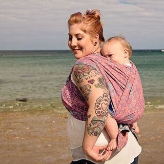 Fidella Woven Wrap - Sea Anchor Maritime Blue - Woven Wrap - Fidella - Afterpay - Zippay Carry Them Close