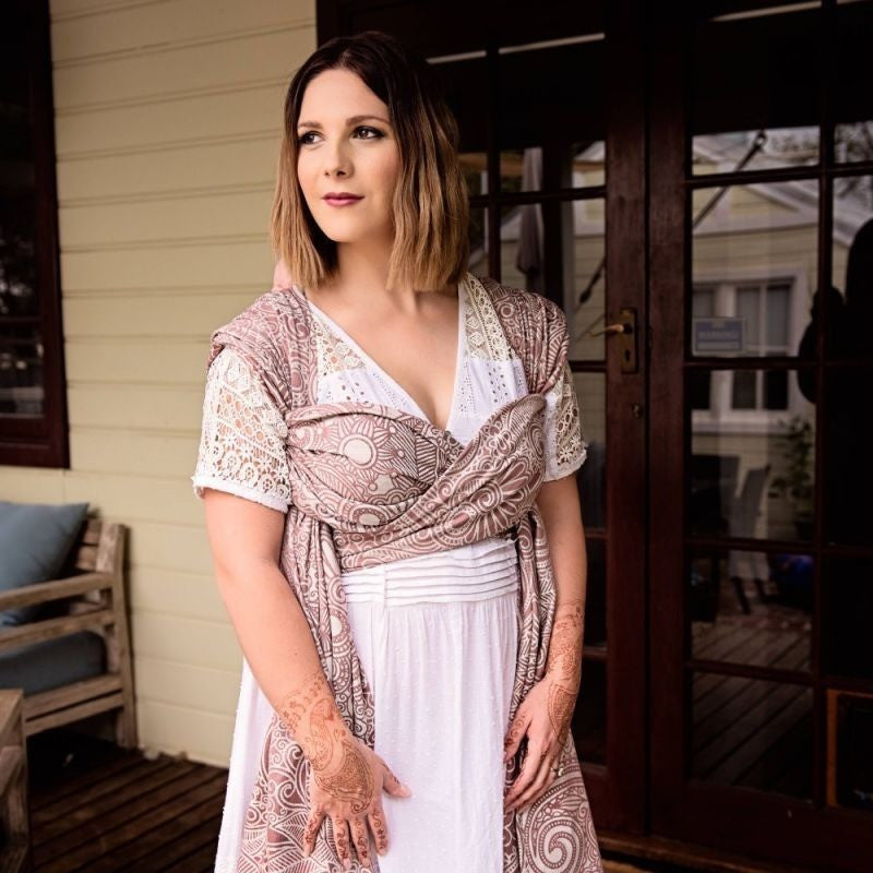 Fidella Woven Wrap - Masala Henna bamboo - Woven Wrap - Fidella - Afterpay - Zippay Carry Them Close