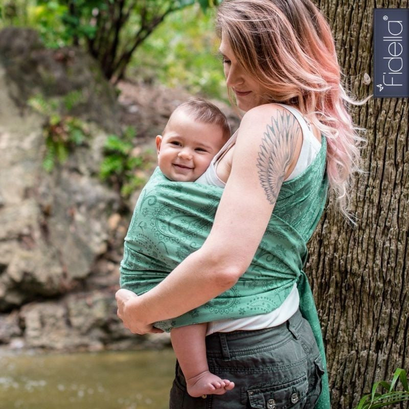 Fidella Woven Wrap - Persian Paisley Jungle - Woven Wrap - Fidella - Afterpay - Zippay Carry Them Close