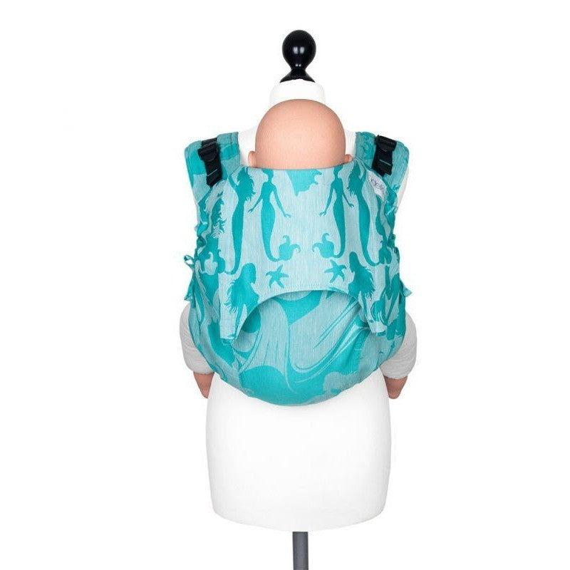 Fidella Onbuhimo back carrier - Limited Edition Sirens Blue Linen - Onbuhimo - Fidella - Afterpay - Zippay Carry Them Close