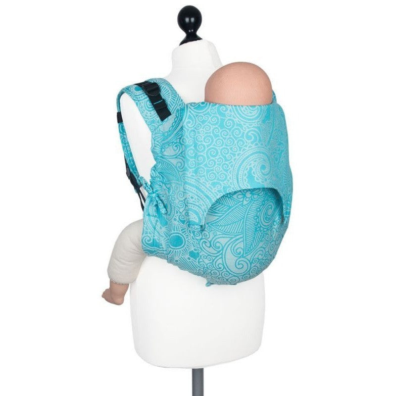 Fidella Onbuhimo back carrier - Masala Scuba Blue - Onbuhimo - Fidella - Afterpay - Zippay Carry Them Close