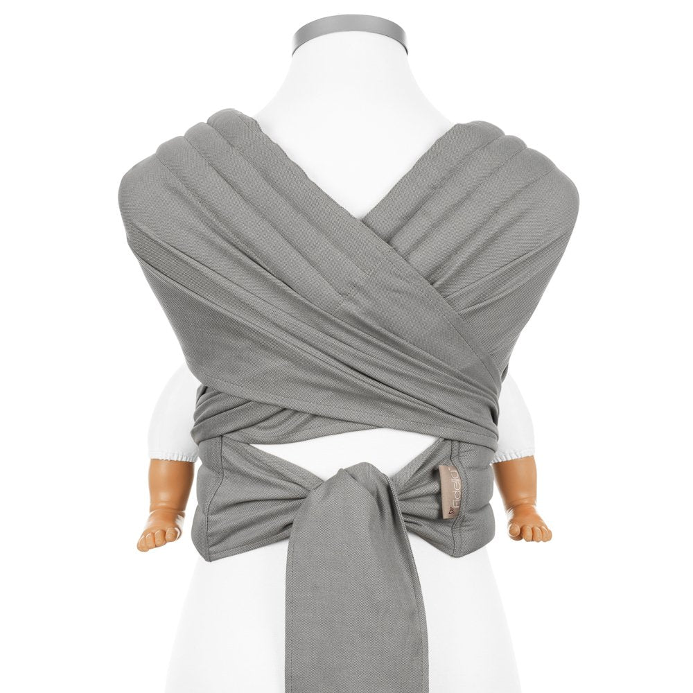 Fidella Fly Tai - MeiTai babycarrier - Chevron Light Gray - (Baby Size - From Birth)