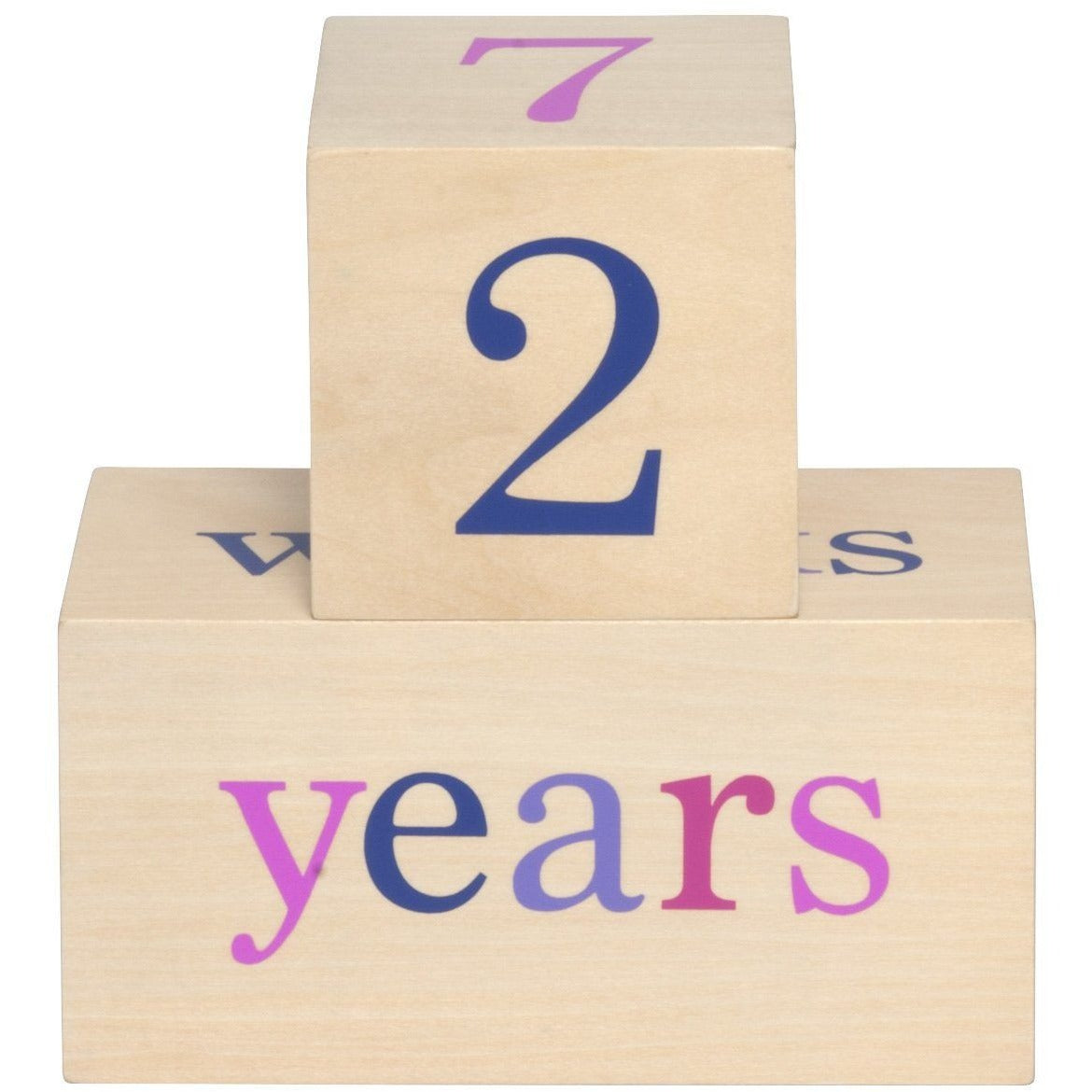 All4Ella Milestone Blocks - Girl (wood) - Gift - All4Ella - Afterpay - Zippay Carry Them Close