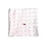 Little Turtle Baby - Stretch Muslin Swaddle - Red Hearts
