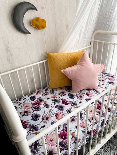 Pop Ya Tot - Cotton Muslin Bassinet Sheet - All About Aster