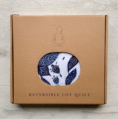 Pop Ya Tot - Reversible Cot Quilt - Atlanticus