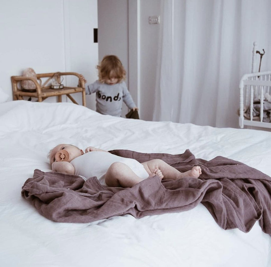 Pop Ya Tot - Muslin Swaddle - Mauve It!