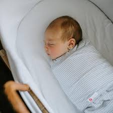 Embe - Baby Swaddle 2-Way Starter Swaddle - Grey Stripe