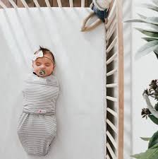 Embe - Baby Swaddle 2-Way Starter Swaddle - Grey Stripe