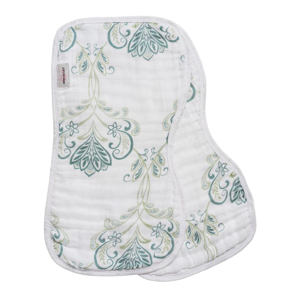 Bebe Au Lait - Muslin Contoured Burp Cloth (2 Set) - Isla