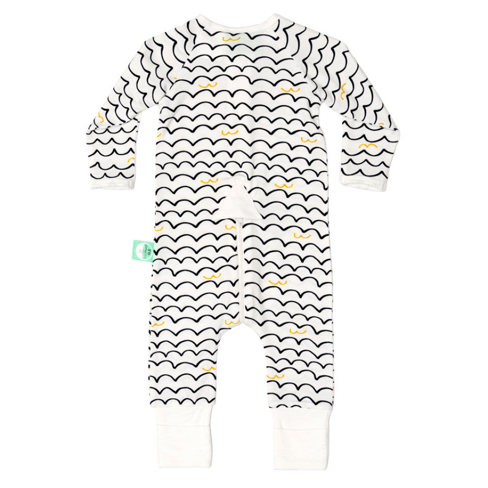 ErgoPouch - ErgoLayers Bamboo Sleep Wear - Summer Long Sleeve (0.2 TOG) - Waves