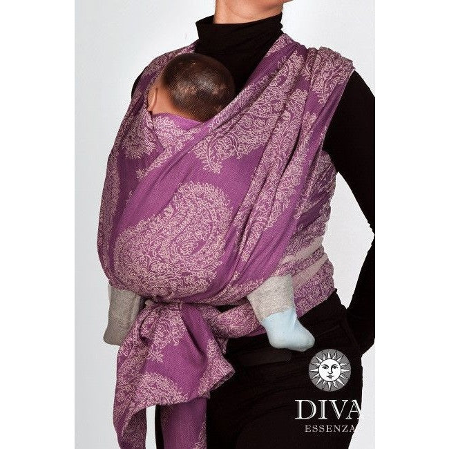 Diva Milano - Diva Enssenza Woven Wrap - Lilla, , Woven Wrap, Diva Milano, Carry Them Close  - 3
