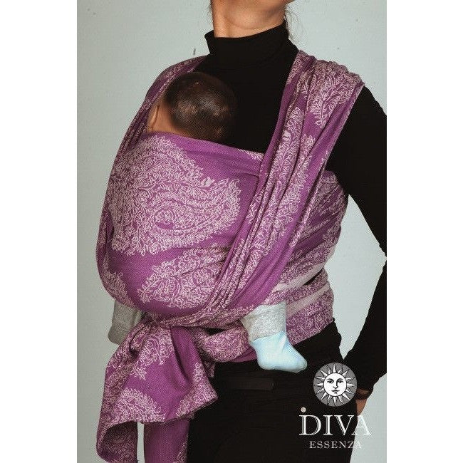 Diva Milano - Diva Enssenza Woven Wrap - Lilla, , Woven Wrap, Diva Milano, Carry Them Close  - 1