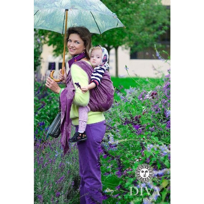 Diva Milano - Diva Enssenza Woven Wrap - Lilla, , Woven Wrap, Diva Milano, Carry Them Close  - 2