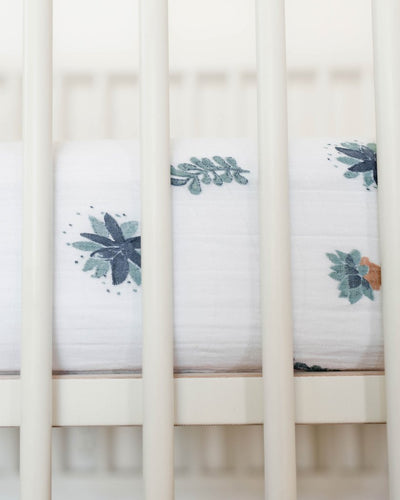 Little Unicorn - Cotton Muslin Cot Sheet - Prickle Pots