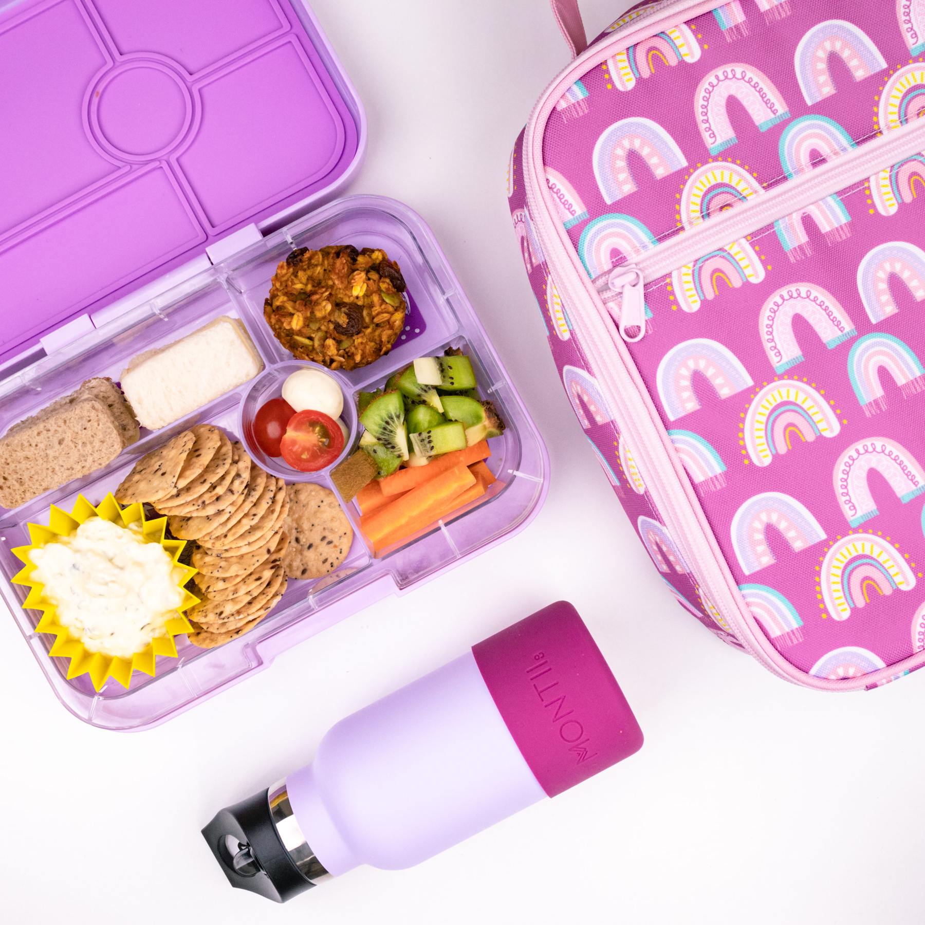 Lunch Punch - Jumbo Silicone Cups - Pink (3 set)