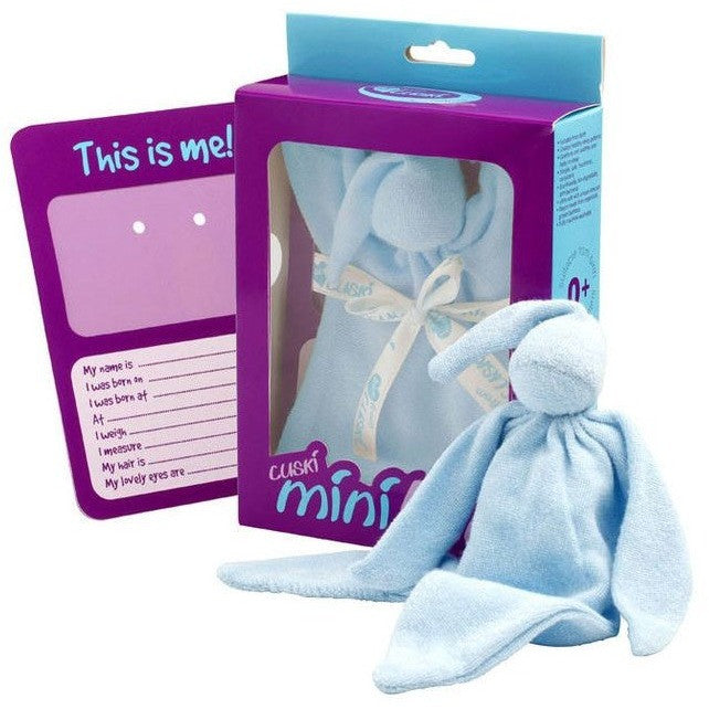 Cuski - Miniboo Blue Comforter - Security Blanket - Cuski - Afterpay - Zippay Carry Them Close