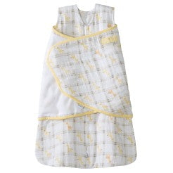 HALO - Baby Swaddle SleepSack - Cotton Muslin Yellow Giraffe