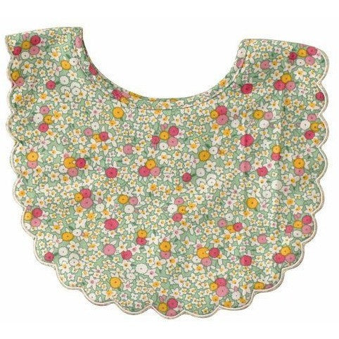 Alimrose - Scallop Daisy Apple Bib - Clothing - Alimrose - Afterpay - Zippay Carry Them Close
