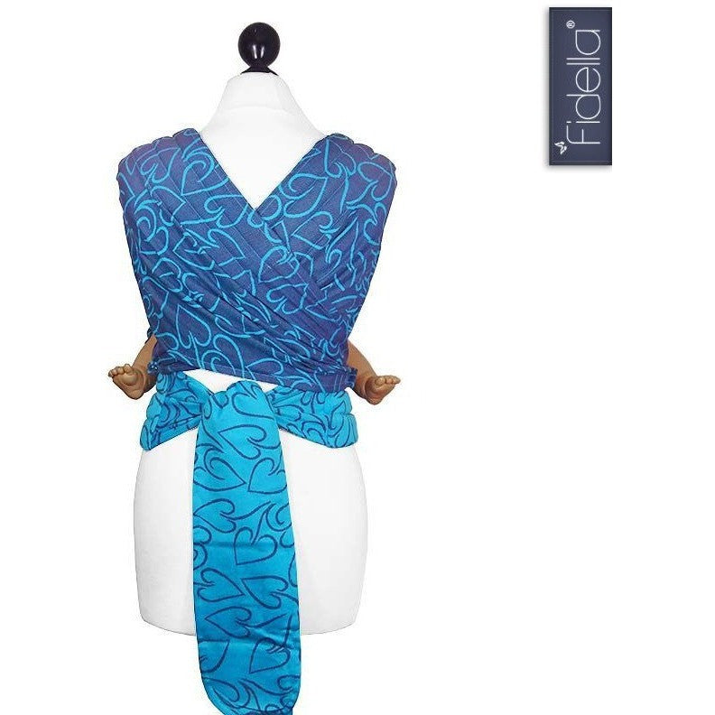 Fidella Fly Tai - MeiTai babycarrier Amors Love Arrows plum (New Size - 3 months +) - Meh Dai - Fidella - Afterpay - Zippay Carry Them Close