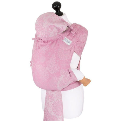 Fidella Fly Tai - MeiTai babycarrier Iced Butterfly Sparkling Rose (Baby Size - From Birth) - Meh Dai - Fidella - Afterpay - Zippay Carry Them Close