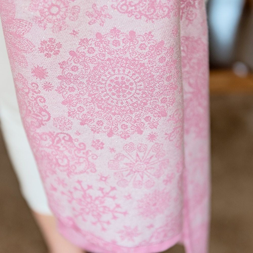 Fidella Fly Tai - MeiTai babycarrier Iced Butterfly Sparkling Rose (Baby Size - From Birth) - Meh Dai - Fidella - Afterpay - Zippay Carry Them Close