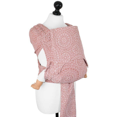 Fidella Fly Tai - MeiTai babycarrier Limited Edition Mosaic Soft Coral (New Size - From 4months) - Meh Dai - Fidella - Afterpay - Zippay Carry Them Close