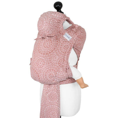 Fidella Fly Tai - MeiTai babycarrier Limited Edition Mosaic Soft Coral (New Size - From 4months) - Meh Dai - Fidella - Afterpay - Zippay Carry Them Close
