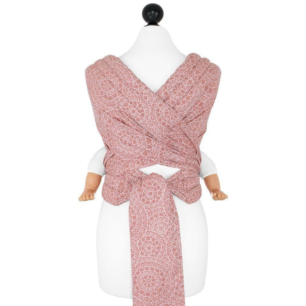 Fidella Fly Tai - MeiTai babycarrier Limited Edition Mosaic Soft Coral (New Size - From 4months) - Meh Dai - Fidella - Afterpay - Zippay Carry Them Close