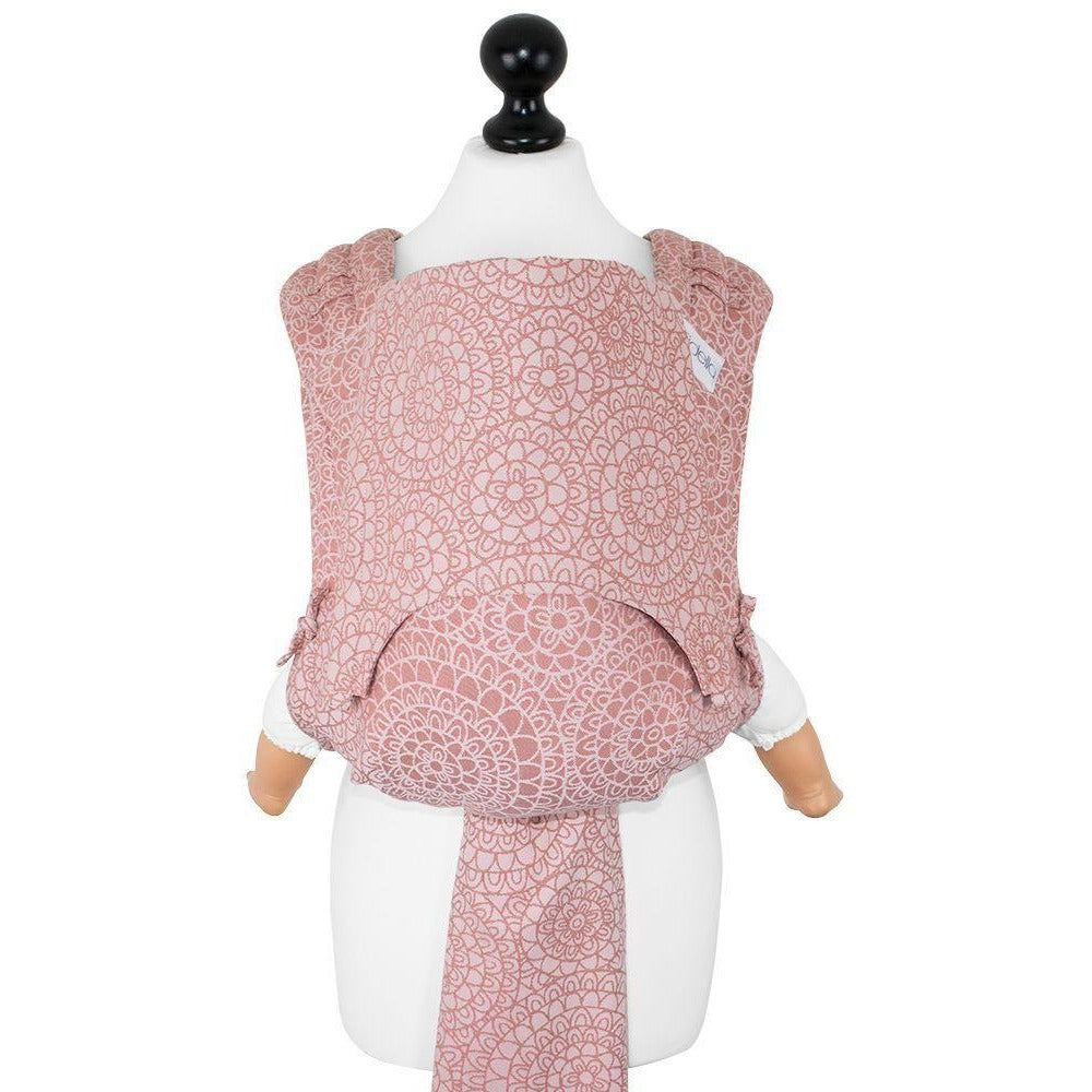 Fidella Fly Tai - MeiTai babycarrier Limited Edition Mosaic Soft Coral (New Size - From 4months) - Meh Dai - Fidella - Afterpay - Zippay Carry Them Close