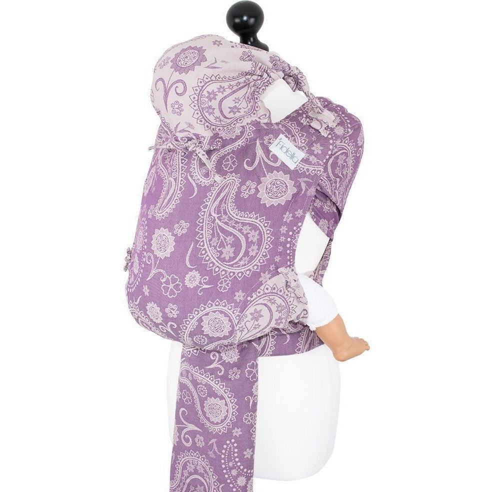 Fidella Fly Tai - MeiTai babycarrier Persian Paisley - Orchid (New Size - 3 months +) - Meh Dai - Fidella - Afterpay - Zippay Carry Them Close