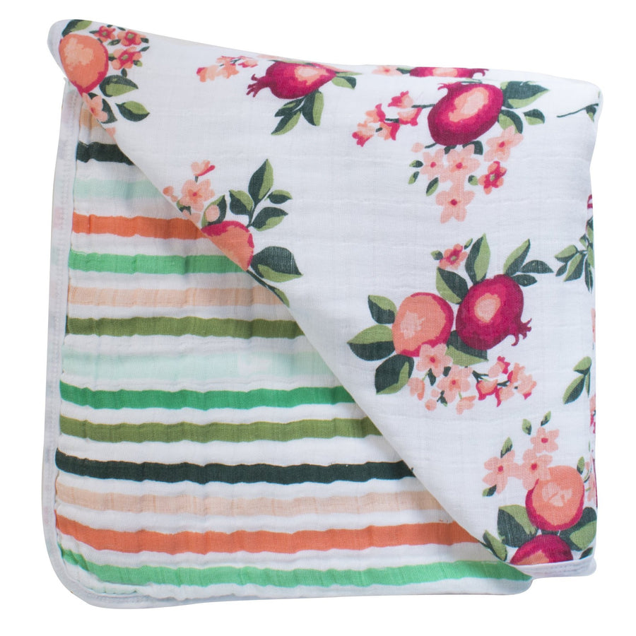 Bebe Au Lait - Muslin Snuggle Blanket - Ojai & Ribbon