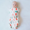 ErgoPouch - ErgoCocoon Autumn / Spring Swaddle & Sleeping Bag (1TOG) - Blush Leaf, , Swaddle, ErgoCocoon, Carry Them Close  - 1