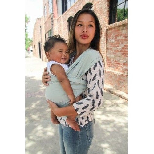 Moby Wrap Organic - Sage - Stretchy Wrap - Moby - Afterpay - Zippay Carry Them Close