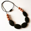 Oval Copper Necklace - Teething Necklace - Nature Bubz - Afterpay - Zippay Carry Them Close