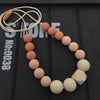 Peaches and Cream Necklace - Teething Necklace - Nature Bubz - Afterpay - Zippay Carry Them Close