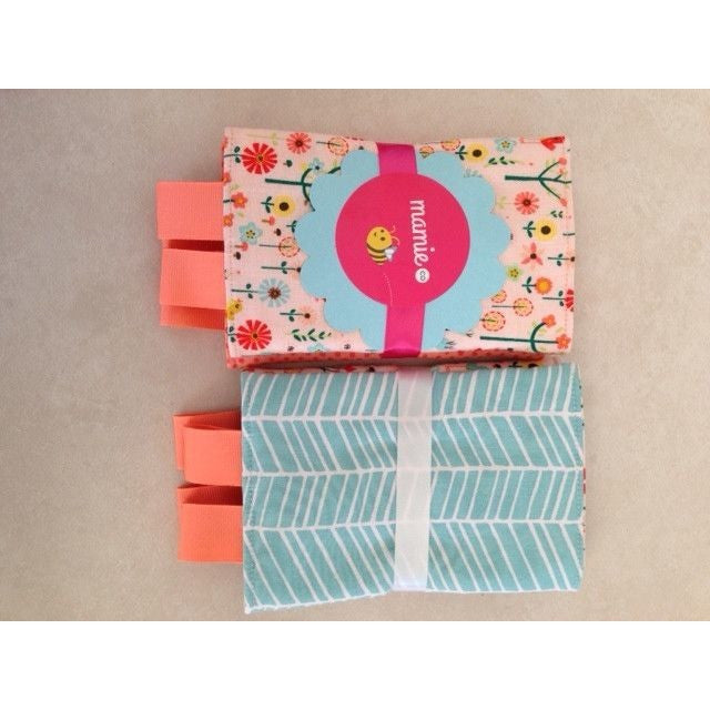 Wildflower Suck Pads Aqua -  - Mamie Co. - Afterpay - Zippay Carry Them Close