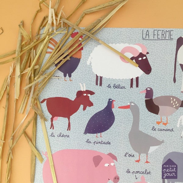 Petit Jour - Placemat - Farm Yard