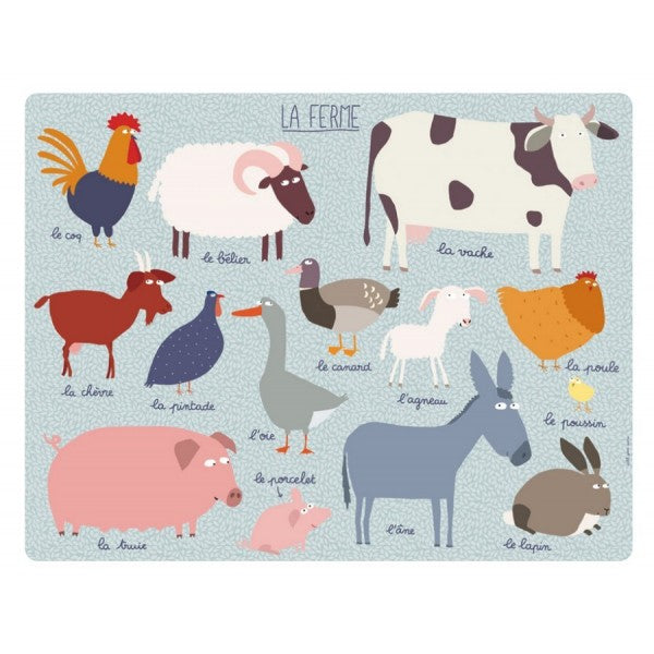 Petit Jour - Placemat - Farm Yard