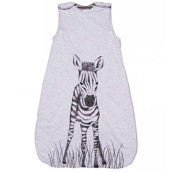 Plum - Jersey Sleeping Bag - Zebra (1.0 TOG)