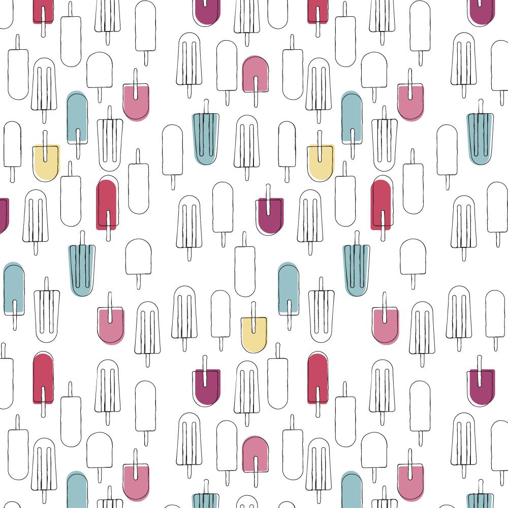 Bebe Au Lait - Bamboo Baby Swaddle - Popsicles & Cherry (2pk)