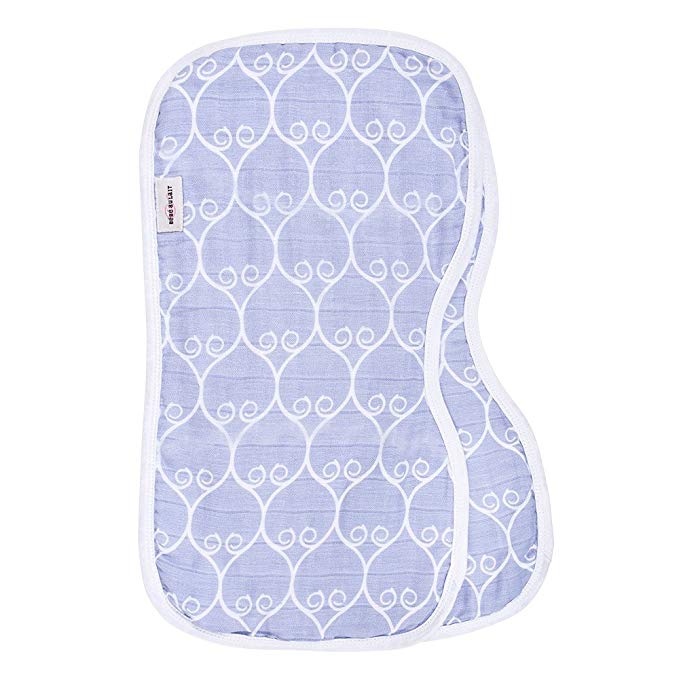 Bebe Au Lait - Muslin Contoured Burp Cloth (2 Set) - Porta