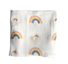 Little Turtle Baby - Stretch Muslin Swaddle - Rainbows