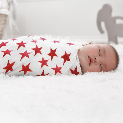 Aden and Anais - Classic Swaddles - RED (4 Pack) - swaddle - Aden and Anais - Afterpay - Zippay Carry Them Close