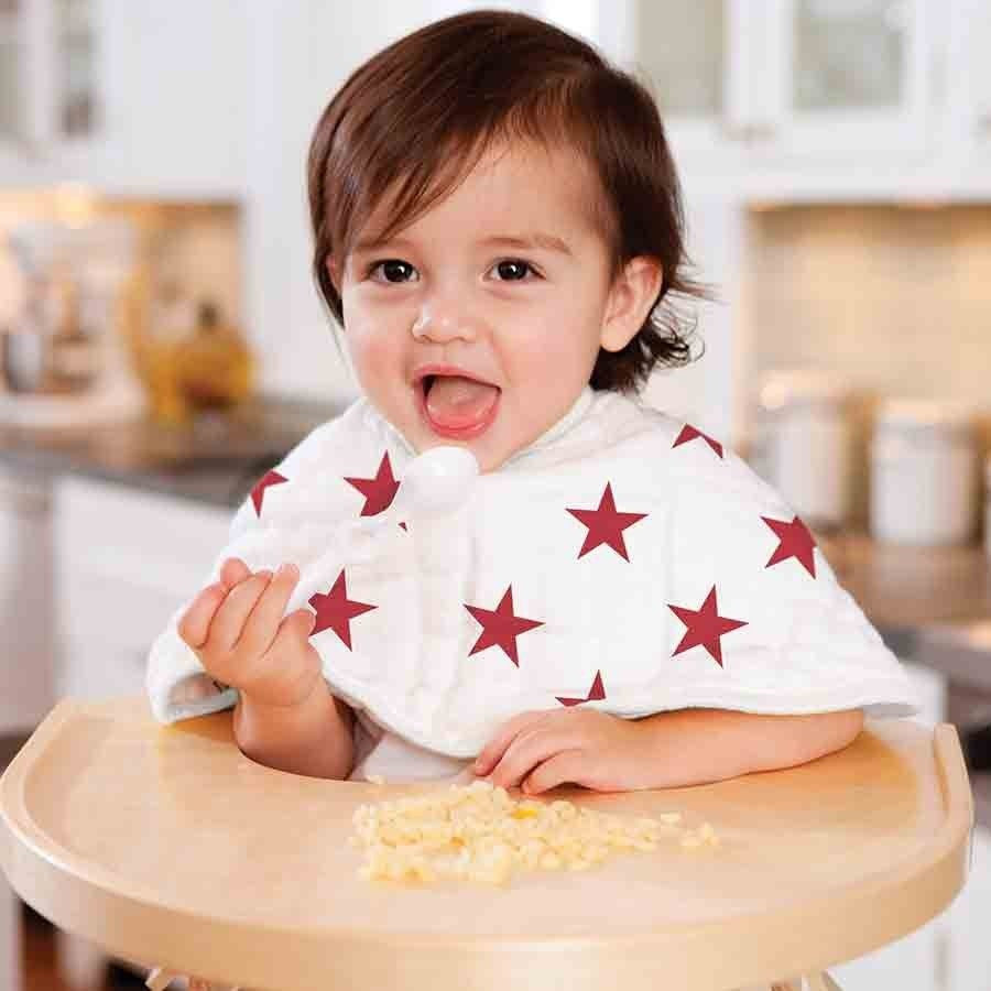 Aden and Anais - Burpy Bib (2 Set) - RED - Clothing - Aden and Anais - Afterpay - Zippay Carry Them Close