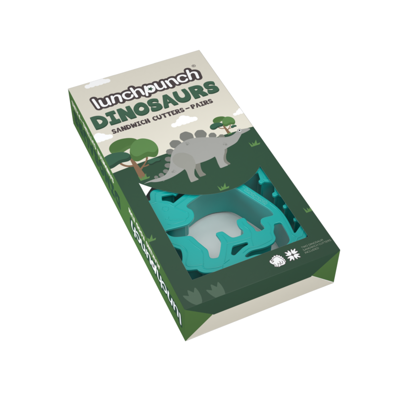 Lunch Punch Sandwich Cutters Pair - Dinosaurs