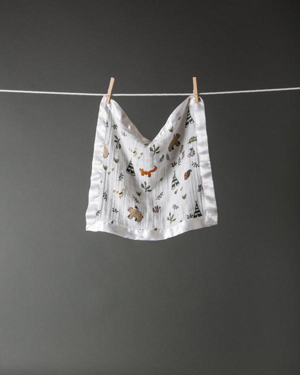 Little Unicorn - Muslin Security Blankets Comforter - Forest Friends (set of 2)