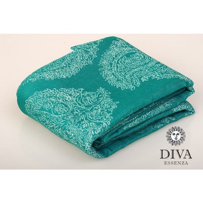 Diva Milano - Diva Enssenza Woven Wrap - Smeraldo Bamboo/Cotton, , Woven Wrap, Diva Milano, Carry Them Close  - 7