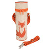 SoYoung - Insulated Raw Linen Bottle Bag - Orange Fox