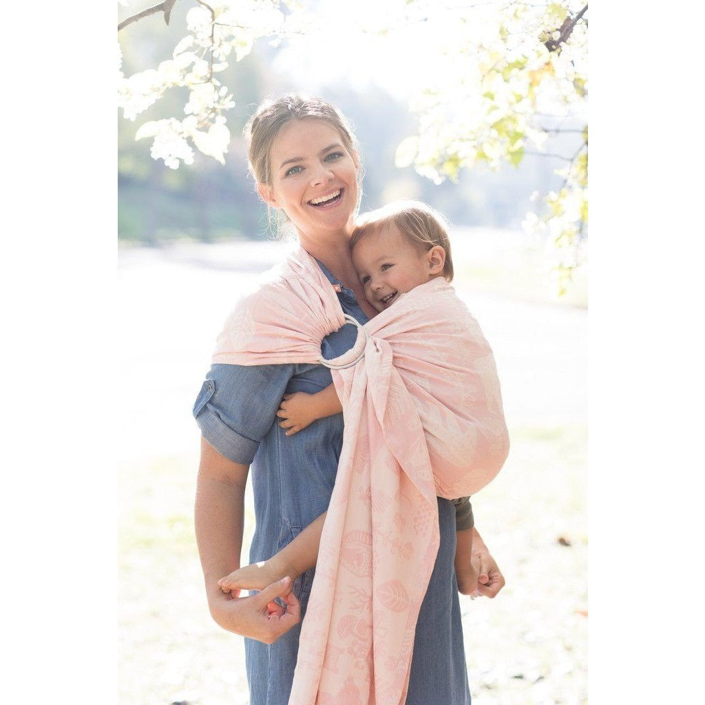 Tula Ring Sling Woodland Rose Carry Them Close1